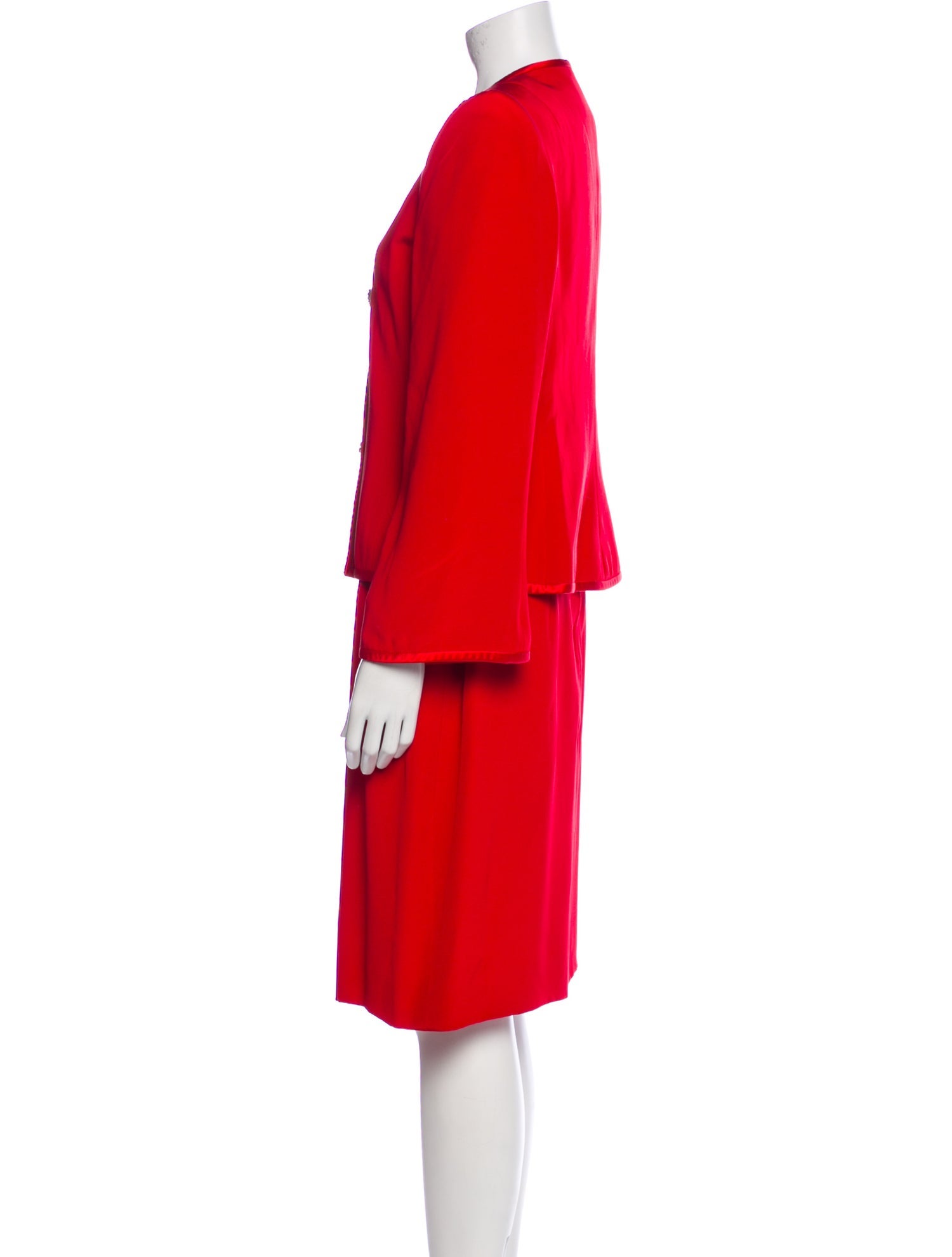 David Hayes Silk Skirt Set