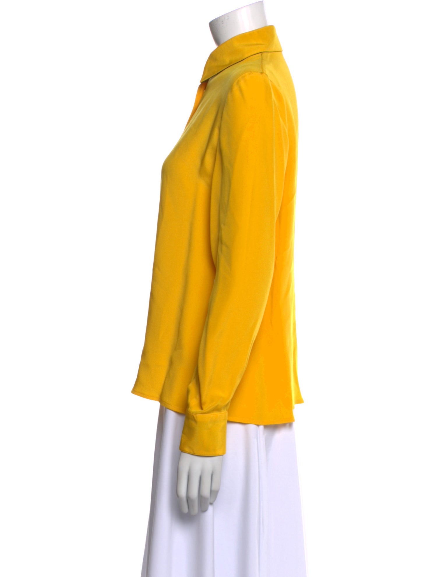 David Hayes Silk Long Sleeve Button-Up Top w/ Tags