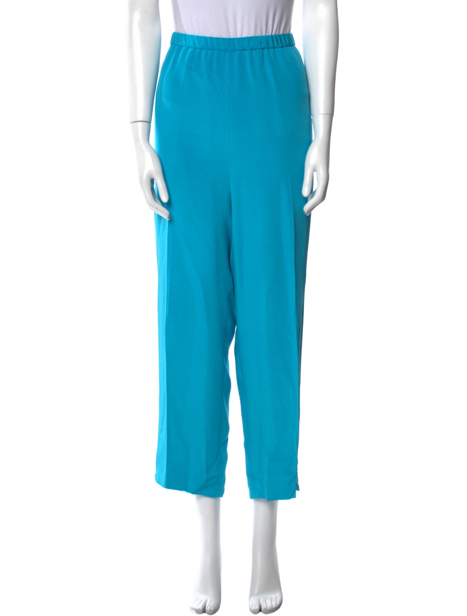 David Hayes Silk Straight Leg Pants