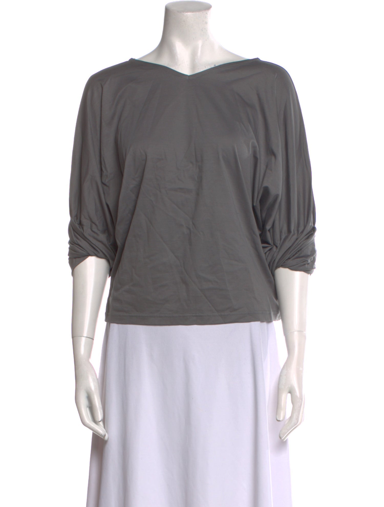 Divka Scoop Neck Three-Quarter Sleeve Blouse w/ Tags