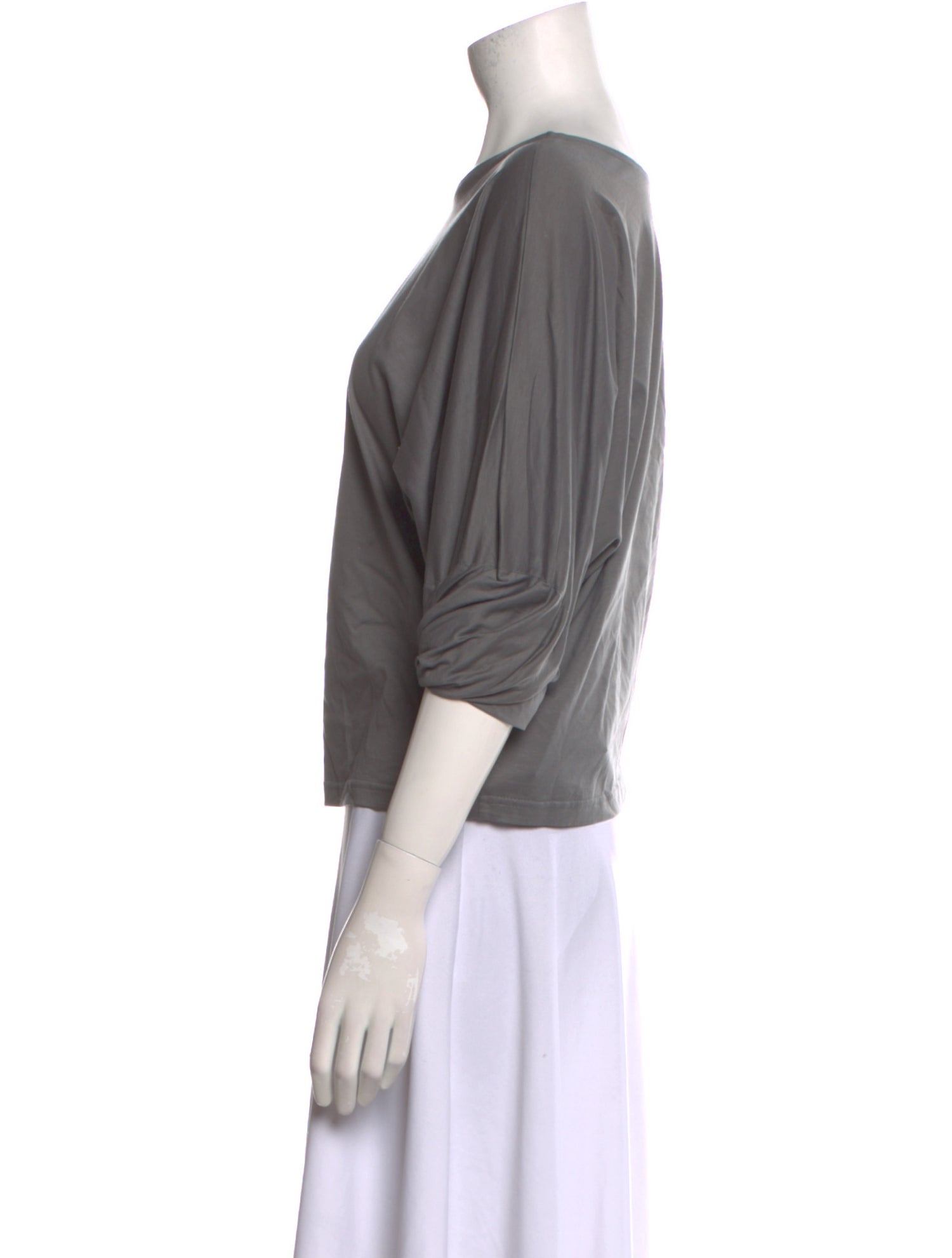 Divka Scoop Neck Three-Quarter Sleeve Blouse w/ Tags