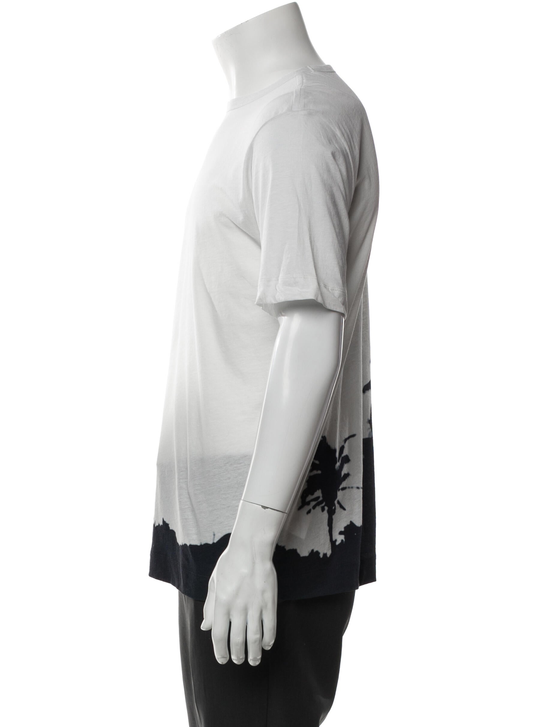 Dries Van Noten x Len Lye Graphic Print Crew Neck T-Shirt