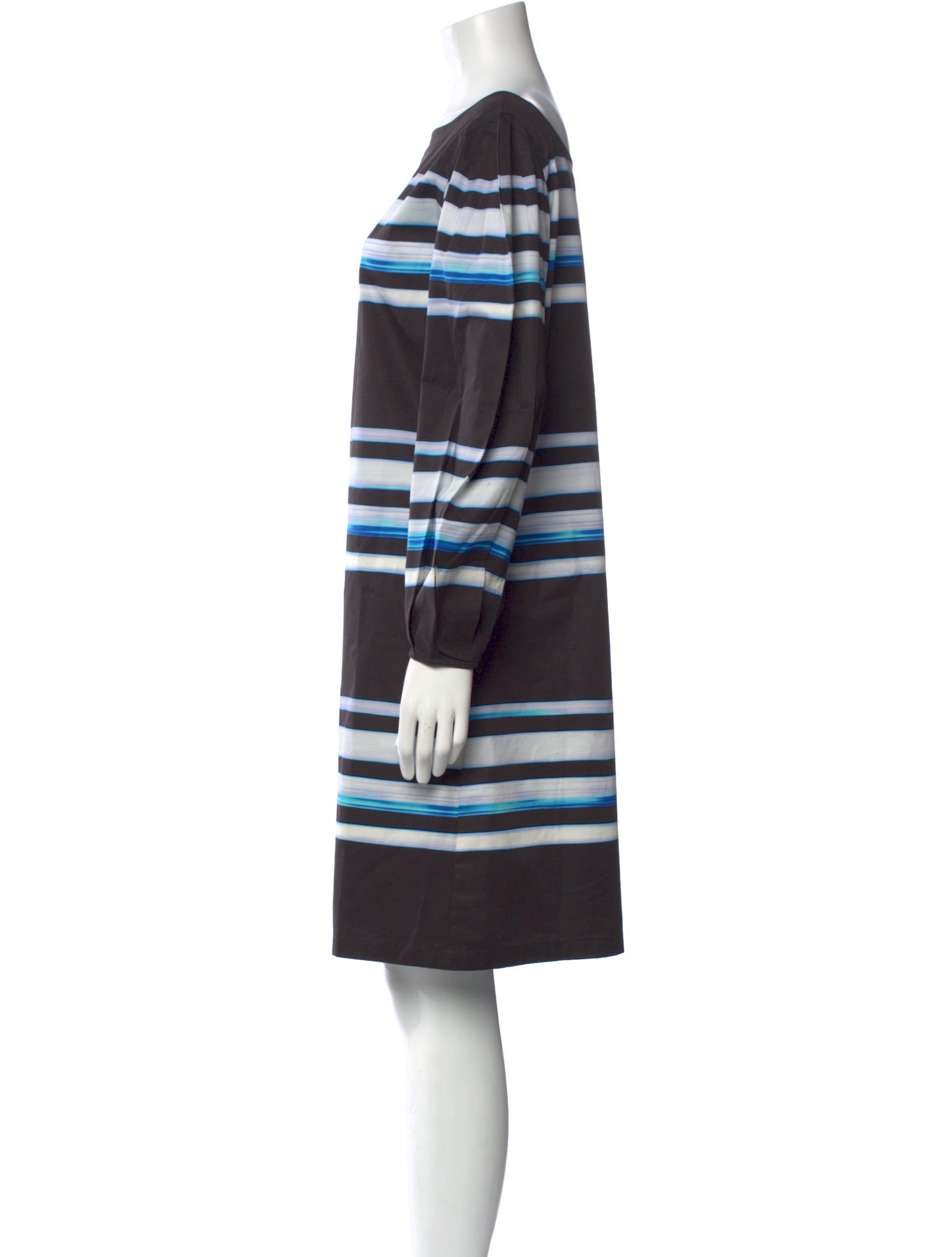 Dries Van Noten x Len Lye Striped Knee-Length Dress