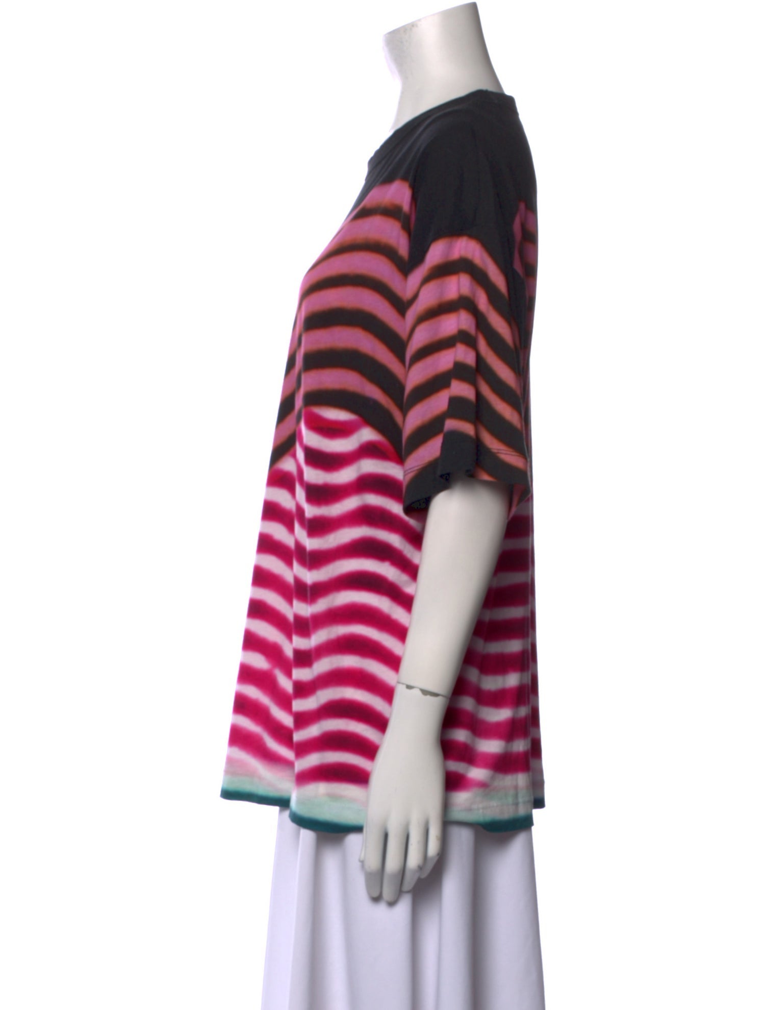 Dries Van Noten x Len Lye Striped Crew Neck T-Shirt