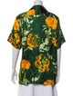 Dries Van Noten x Len Lye Floral Print V-Neck Button-Up Top