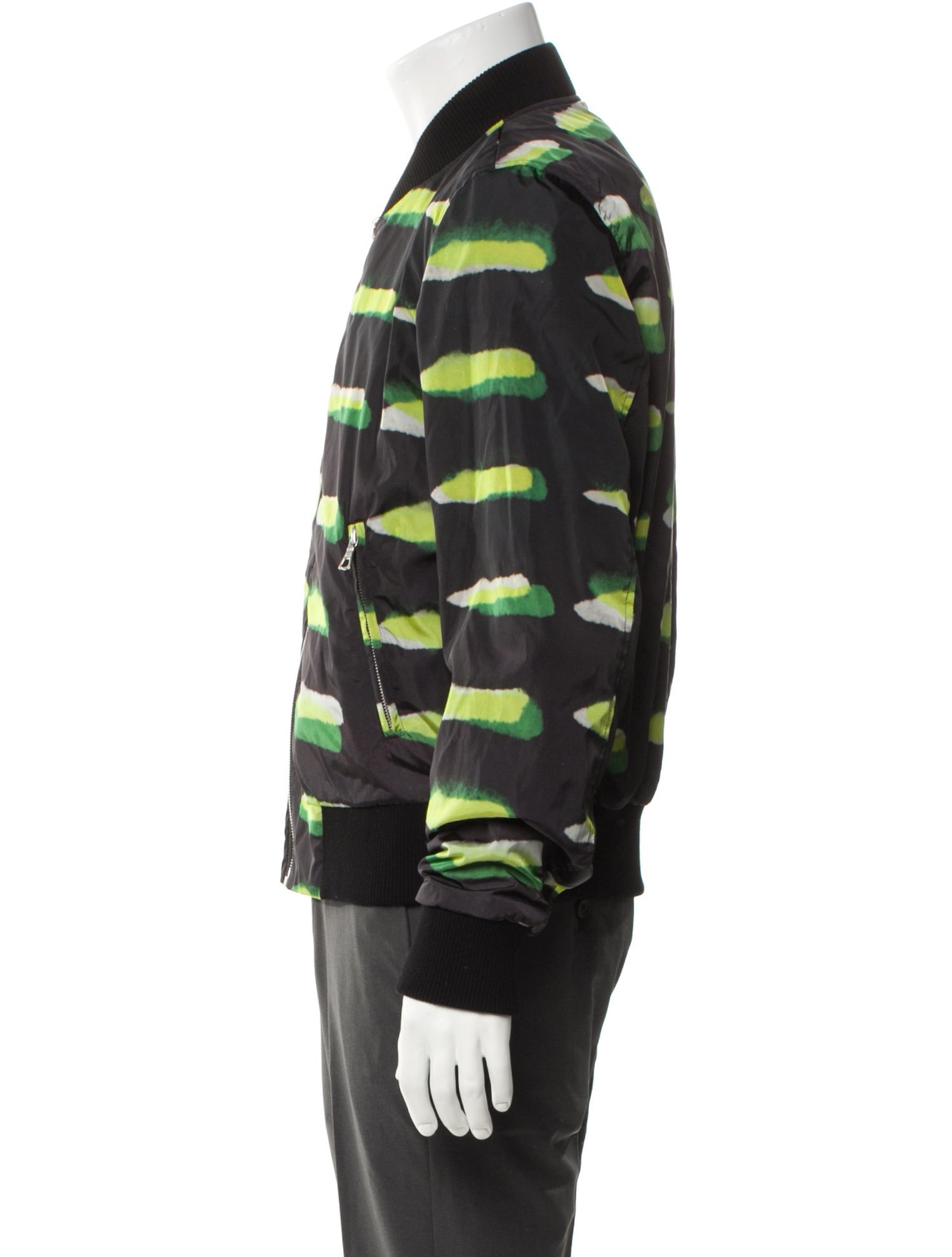 Dries Van Noten x Len Lye Striped Bomber Jacket