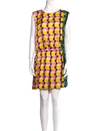 Dries Van Noten x Len Lye Printed Scoop Neck Romper