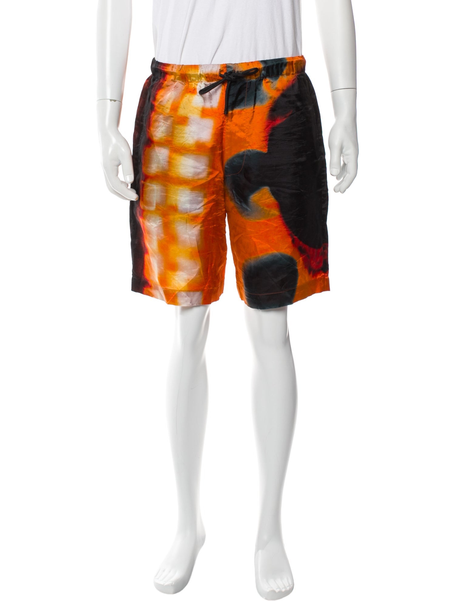 Dries Van Noten x Len Lye Graphic Print Jogger Shorts