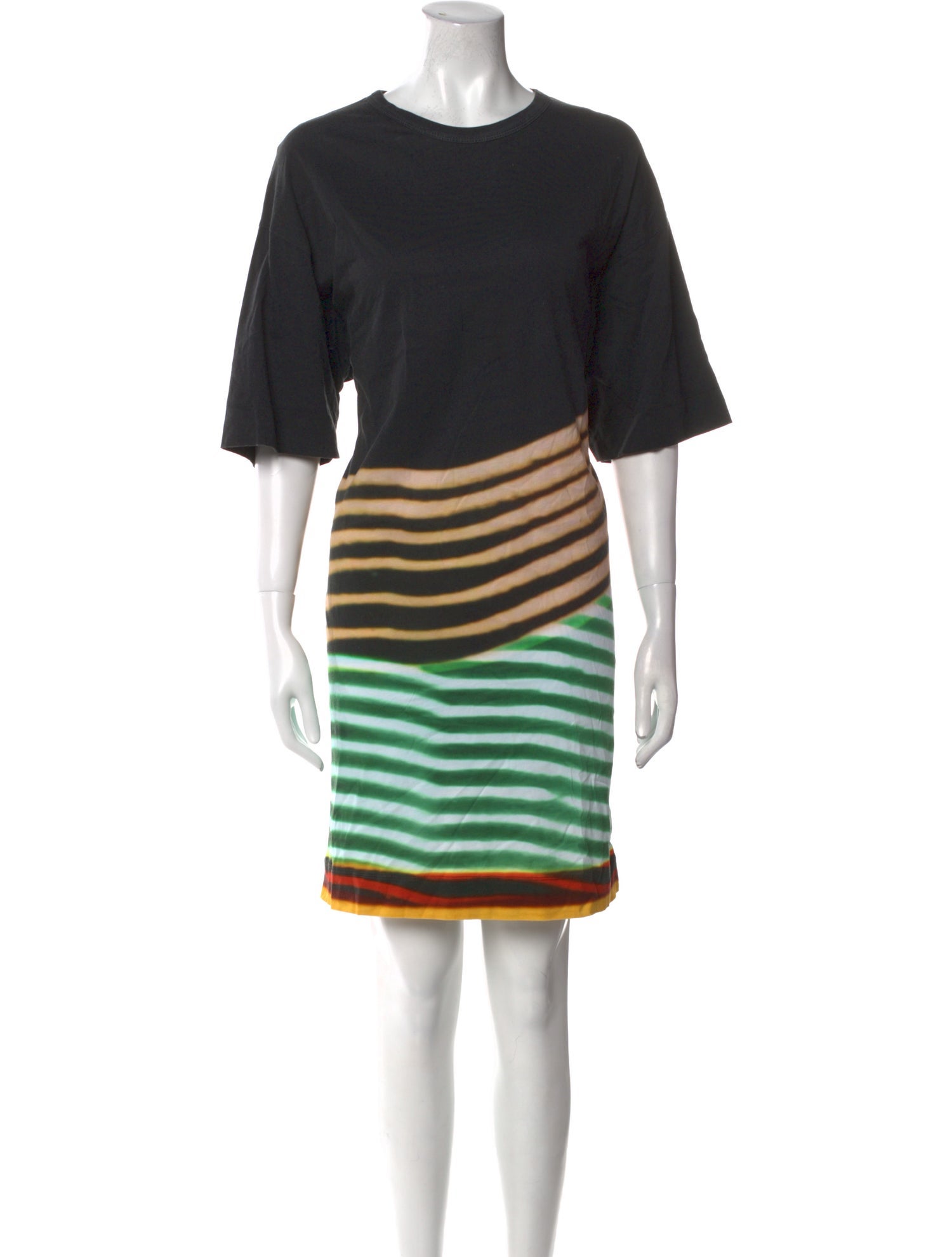 Dries Van Noten x Len Lye Striped Mini Dress