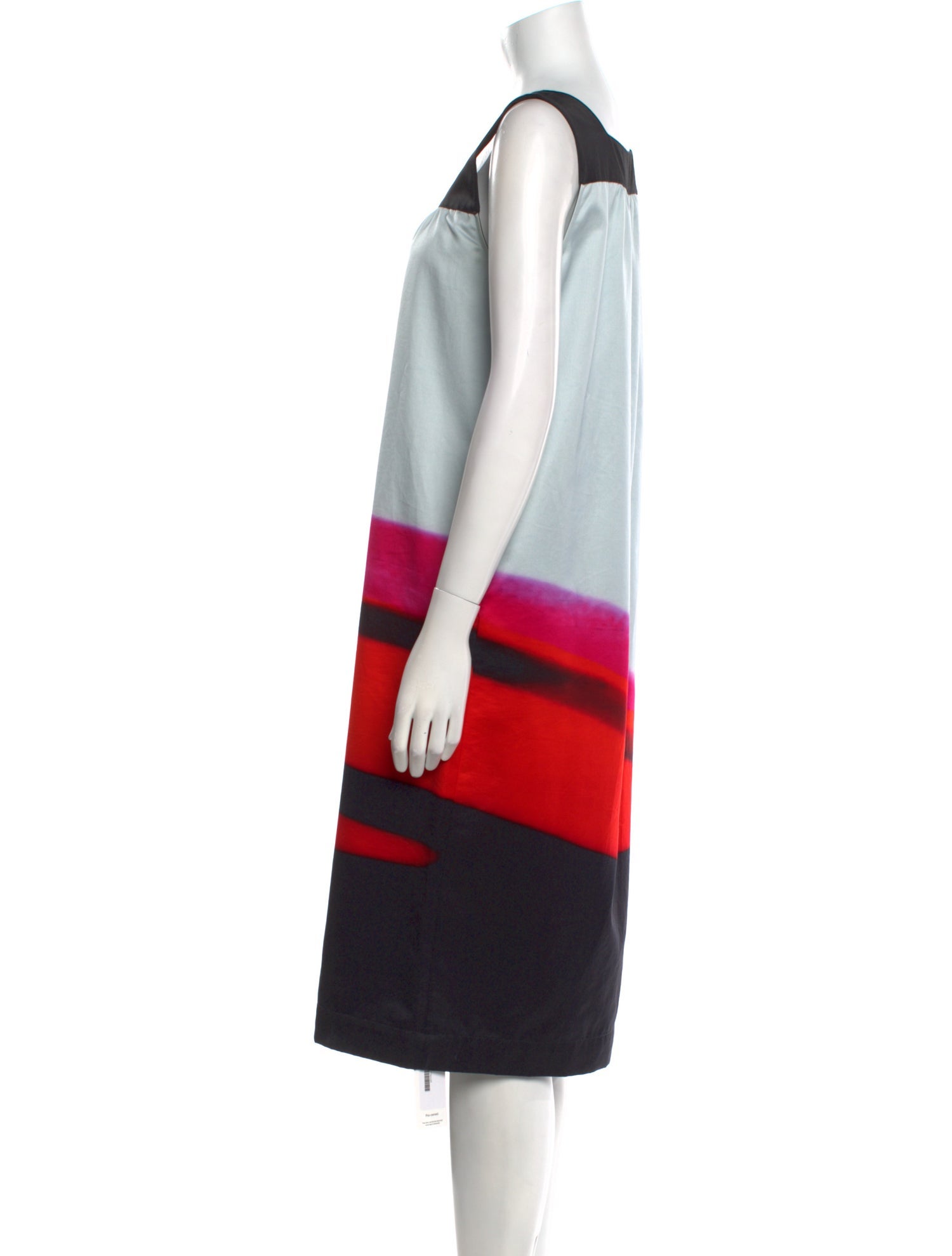 Dries Van Noten x Len Lye Striped Midi Length Dress