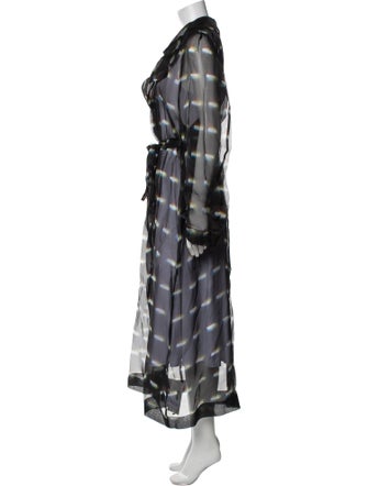 Dries Van Noten x Len Lye Silk Printed Robe