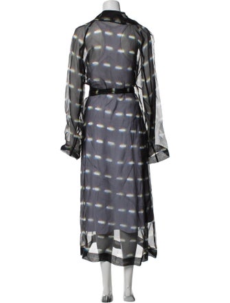 Dries Van Noten x Len Lye Silk Printed Robe