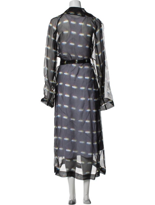 Dries Van Noten x Len Lye Silk Printed Robe