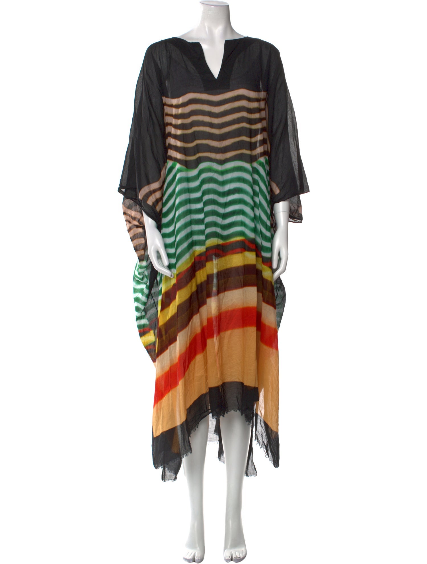 Dries Van Noten x Len Lye Striped Long Dress
