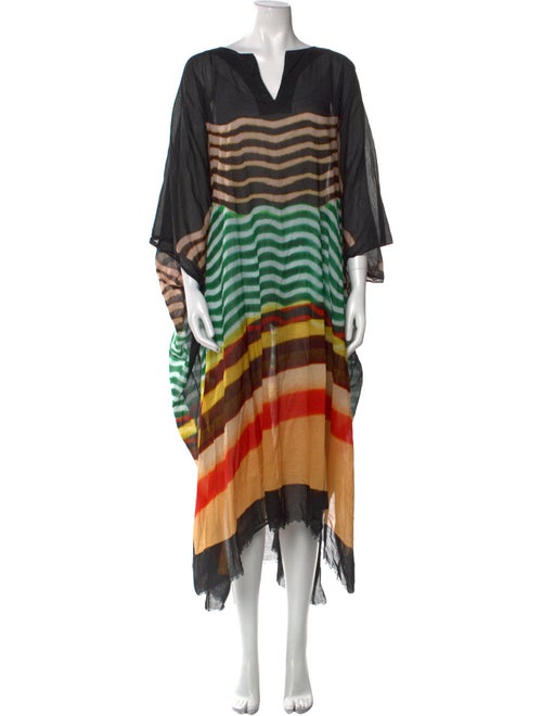 Dries Van Noten x Len Lye Striped Long Dress