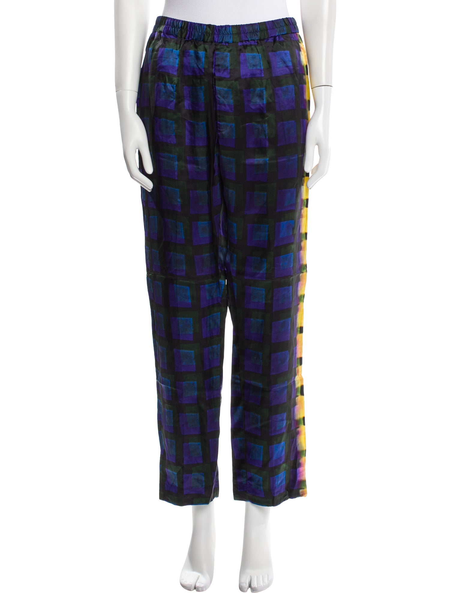 Dries Van Noten x Len Lye Plaid Print Sweatpants