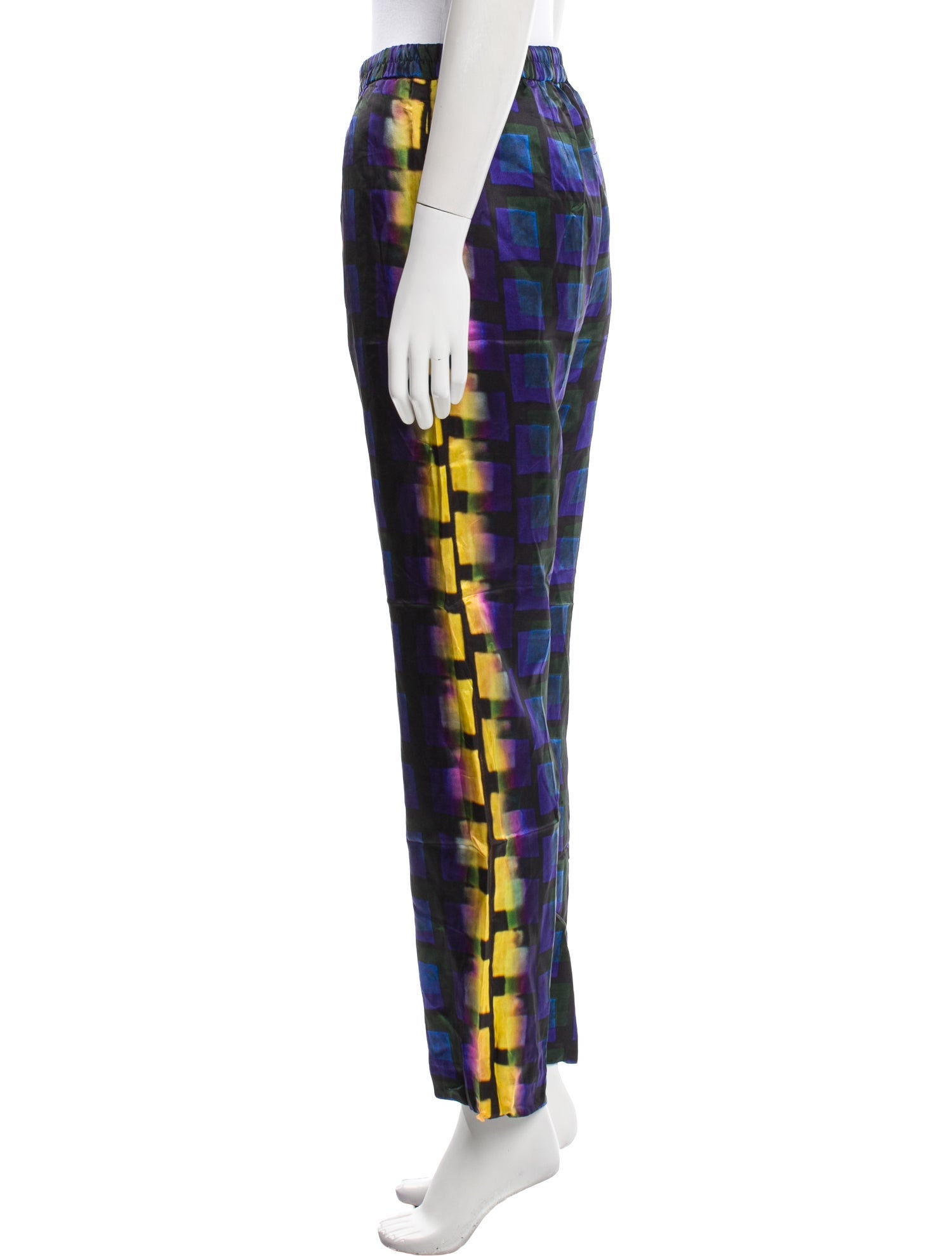 Dries Van Noten x Len Lye Plaid Print Sweatpants