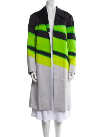 Dries Van Noten x Len Lye Colorblock Pattern Coat