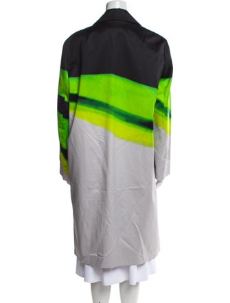 Dries Van Noten x Len Lye Colorblock Pattern Coat