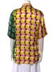 Dries Van Noten x Len Lye Plaid Print Short Sleeve Button-Up Top
