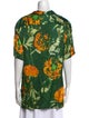 Dries Van Noten x Len Lye Floral Print V-Neck Blouse