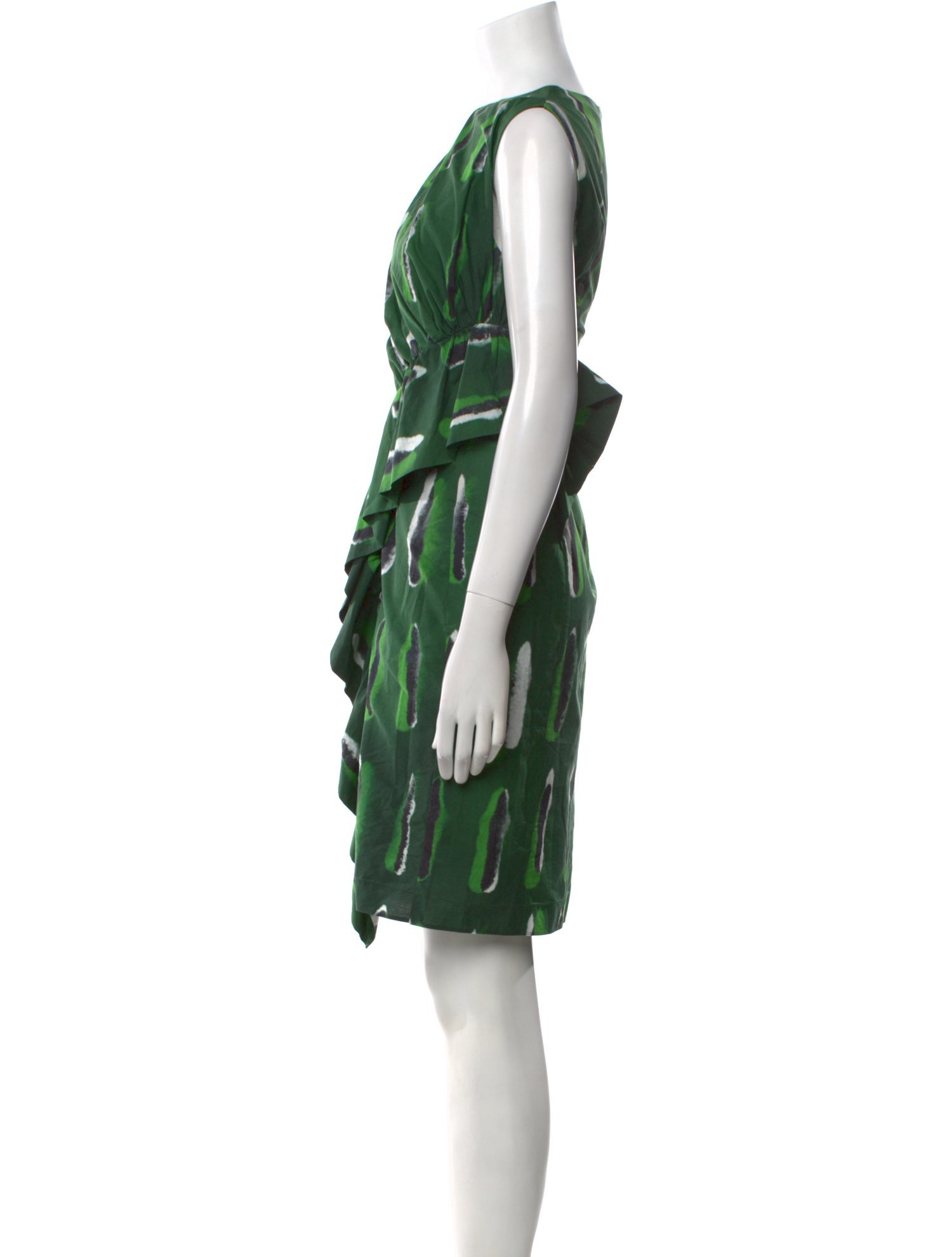 Dries Van Noten x Len Lye Printed Knee-Length Dress