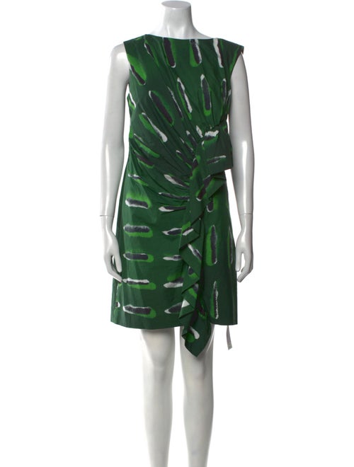 Dries Van Noten x Len Lye Printed Knee-Length Dress