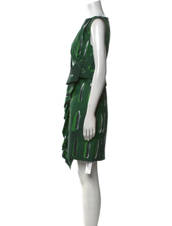 Dries Van Noten x Len Lye Printed Knee-Length Dress
