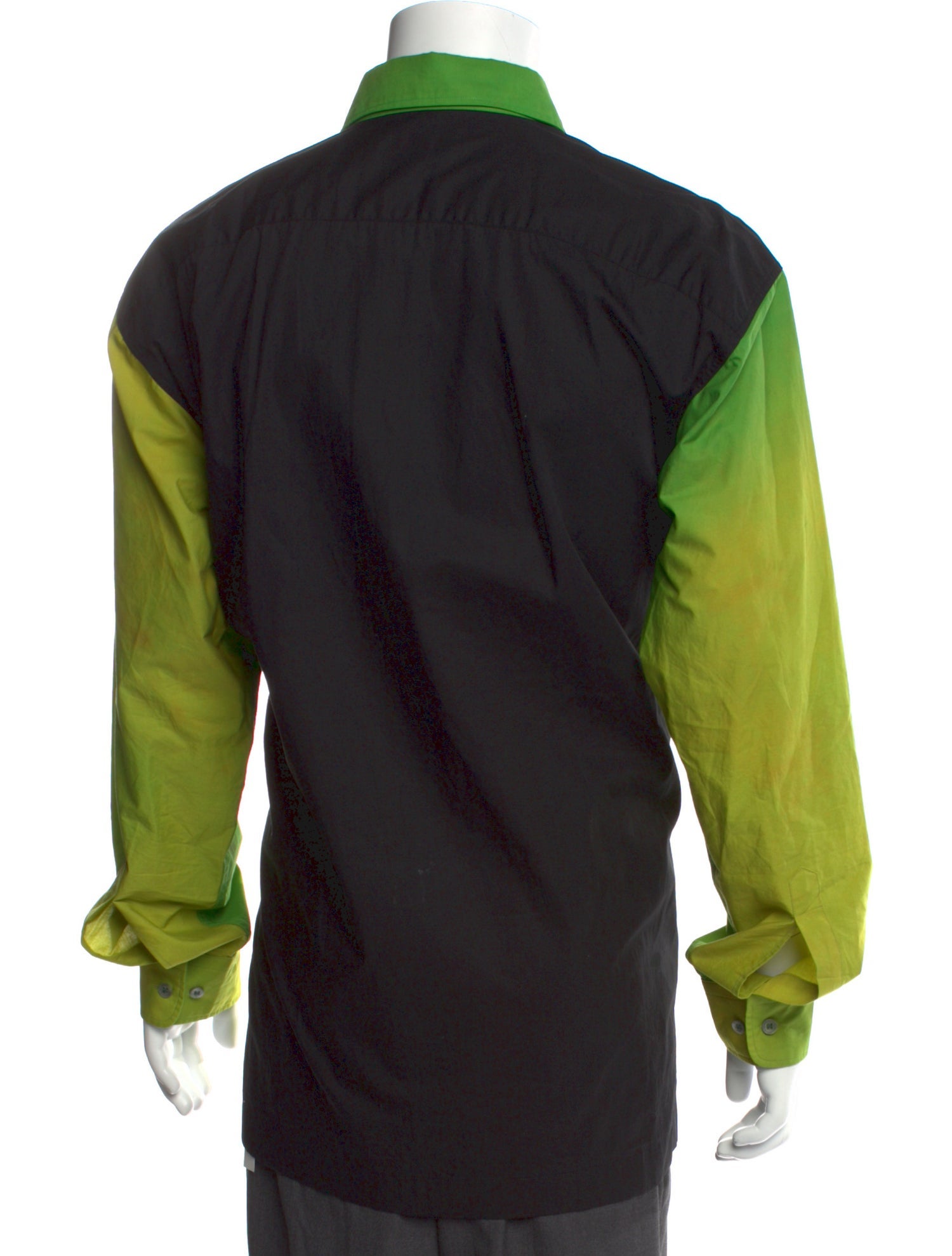 Dries Van Noten x Len Lye Tie-Dye Print Long Sleeve Dress Shirt