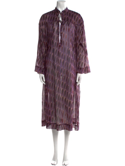 Dries Van Noten x Len Lye Printed Midi Length Dress
