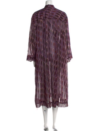 Dries Van Noten x Len Lye Printed Midi Length Dress