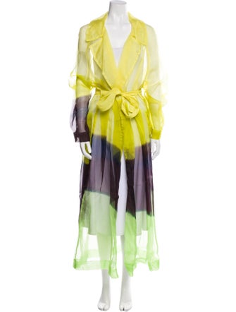 Dries Van Noten x Len Lye Colorblock Pattern Coat