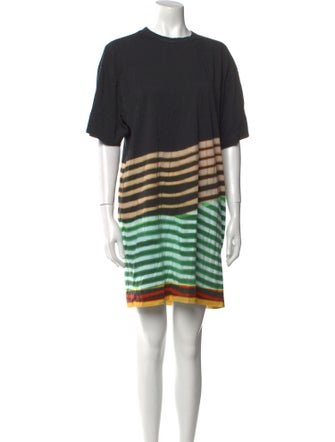 Dries Van Noten x Len Lye Striped Mini Dress