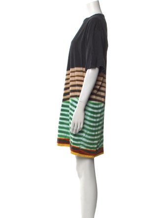 Dries Van Noten x Len Lye Striped Mini Dress