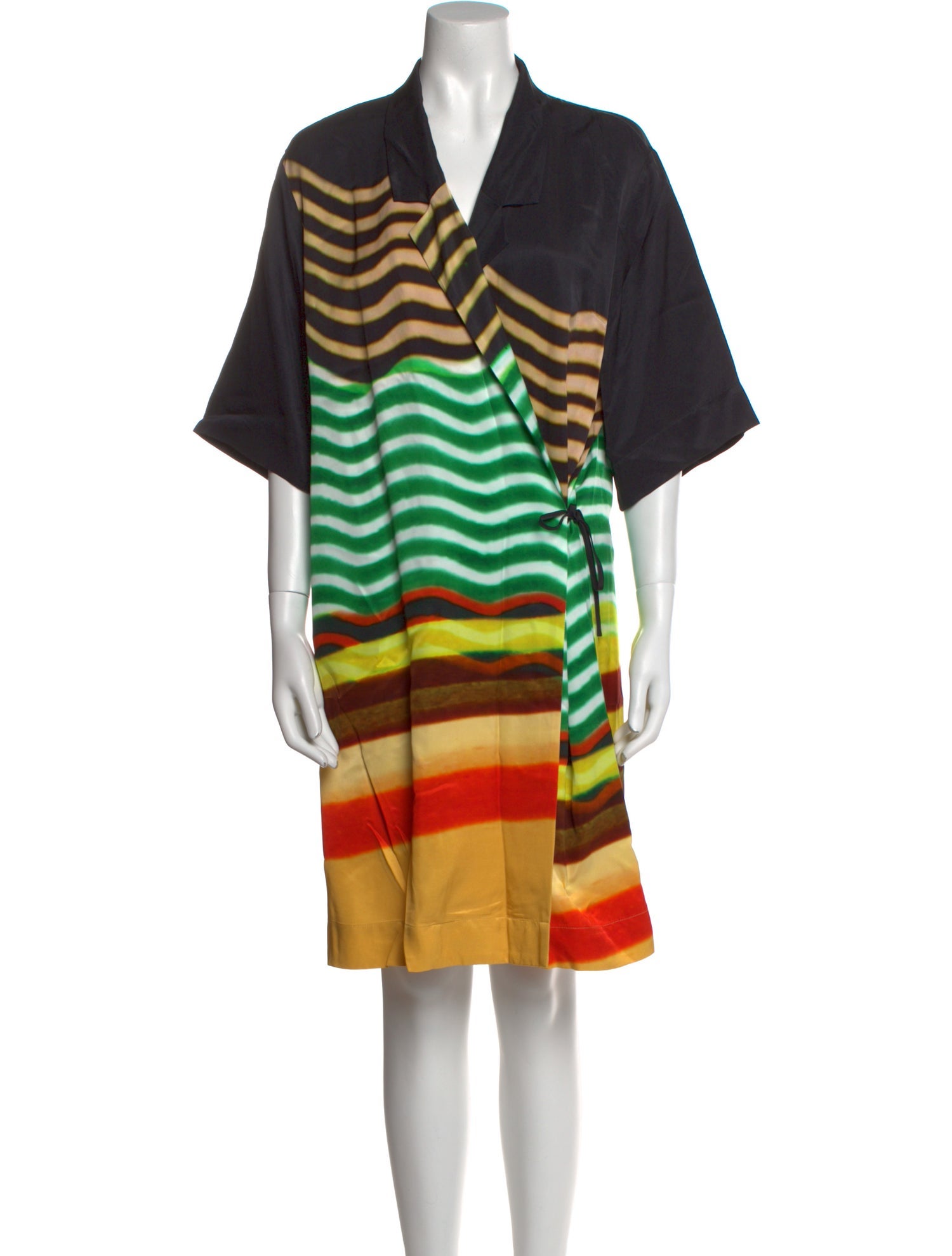 Dries Van Noten x Len Lye Striped Mini Dress