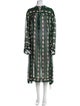 Dries Van Noten x Len Lye Tie-Dye Print Mesh Accents Nightgown