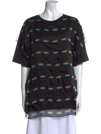 Dries Van Noten x Len Lye Printed Crew Neck Tunic