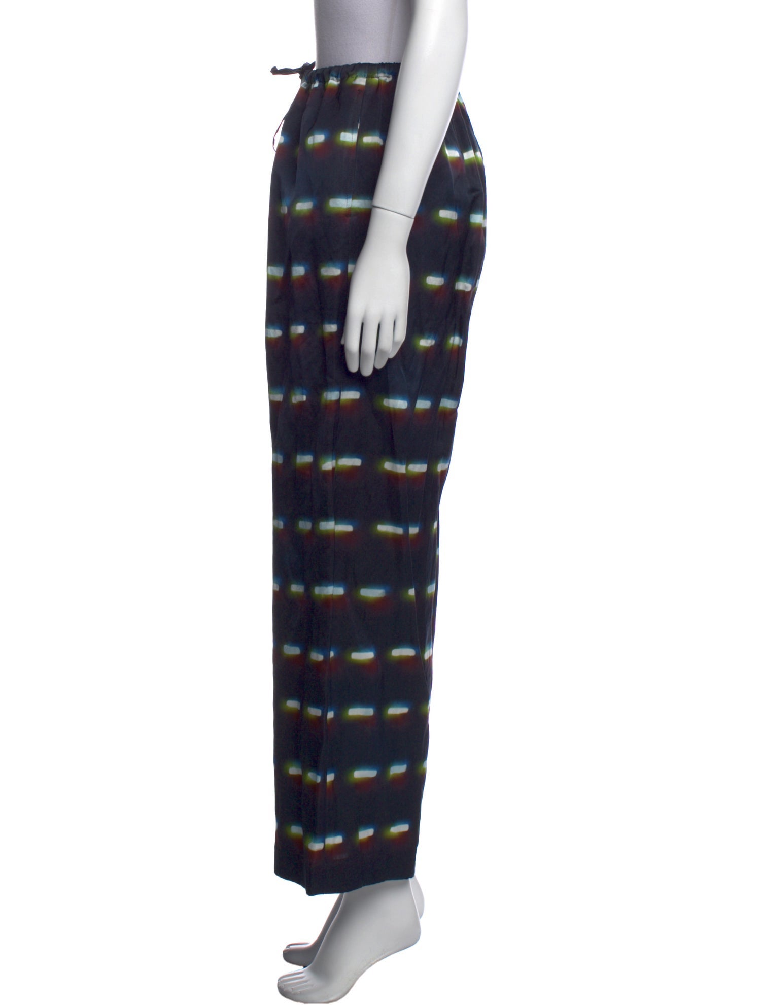 Dries Van Noten x Len Lye Striped Skinny Leg Pants