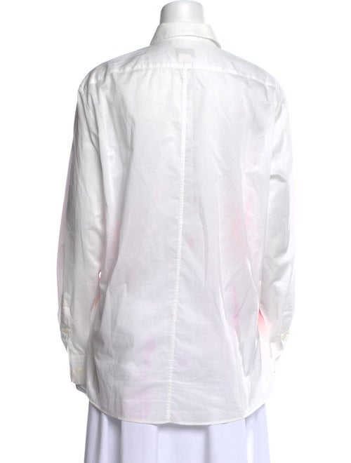 Dries Van Noten x Len Lye Colorblock Pattern Long Sleeve Button-Up Top