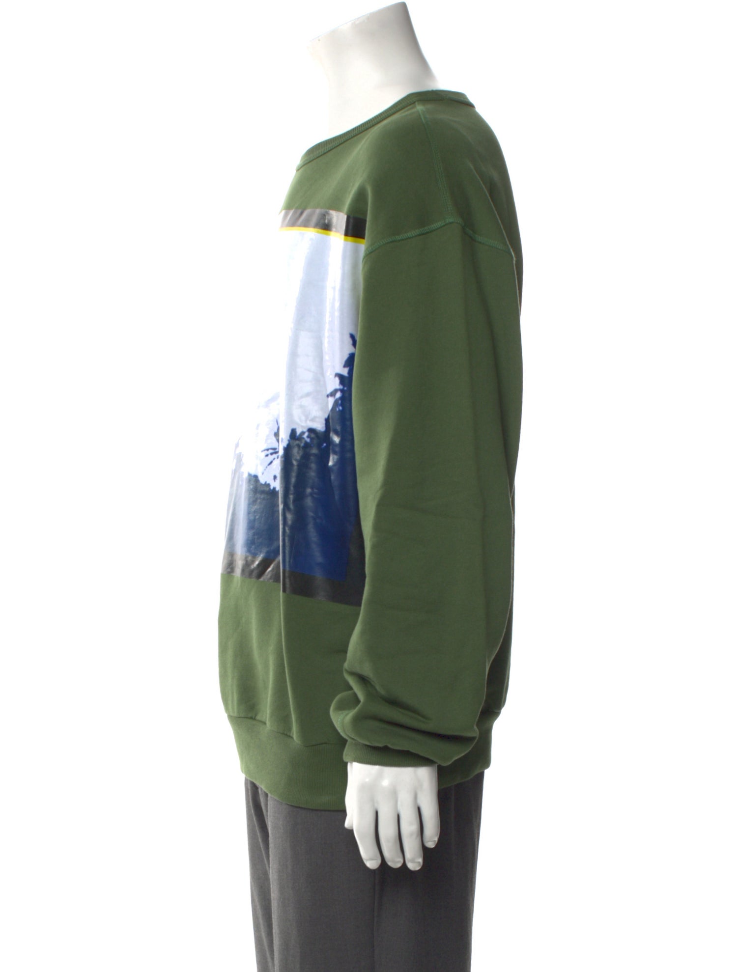 Dries Van Noten x Len Lye Graphic Print Crew Neck Pullover