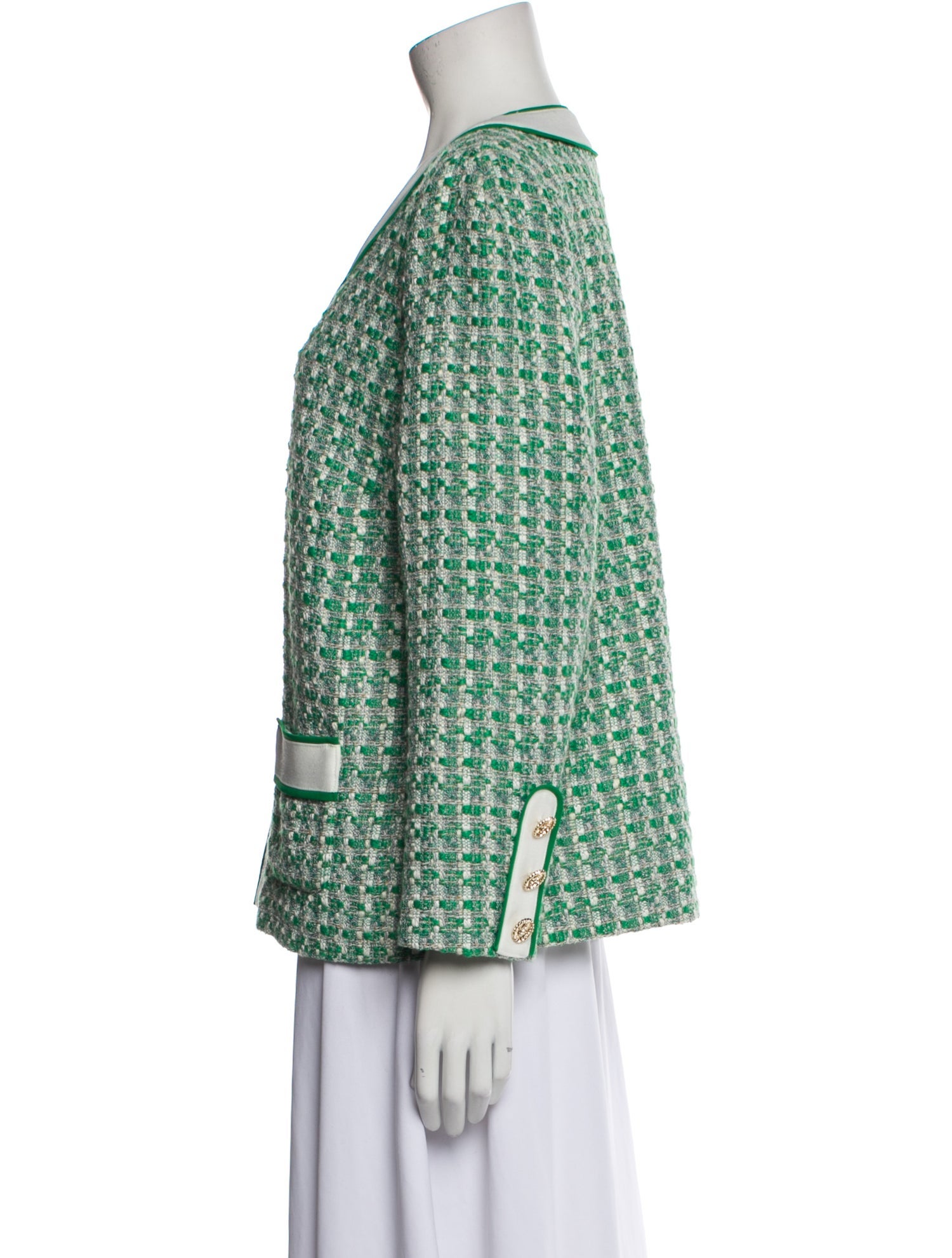 Edward Achour Tweed Pattern Evening Jacket