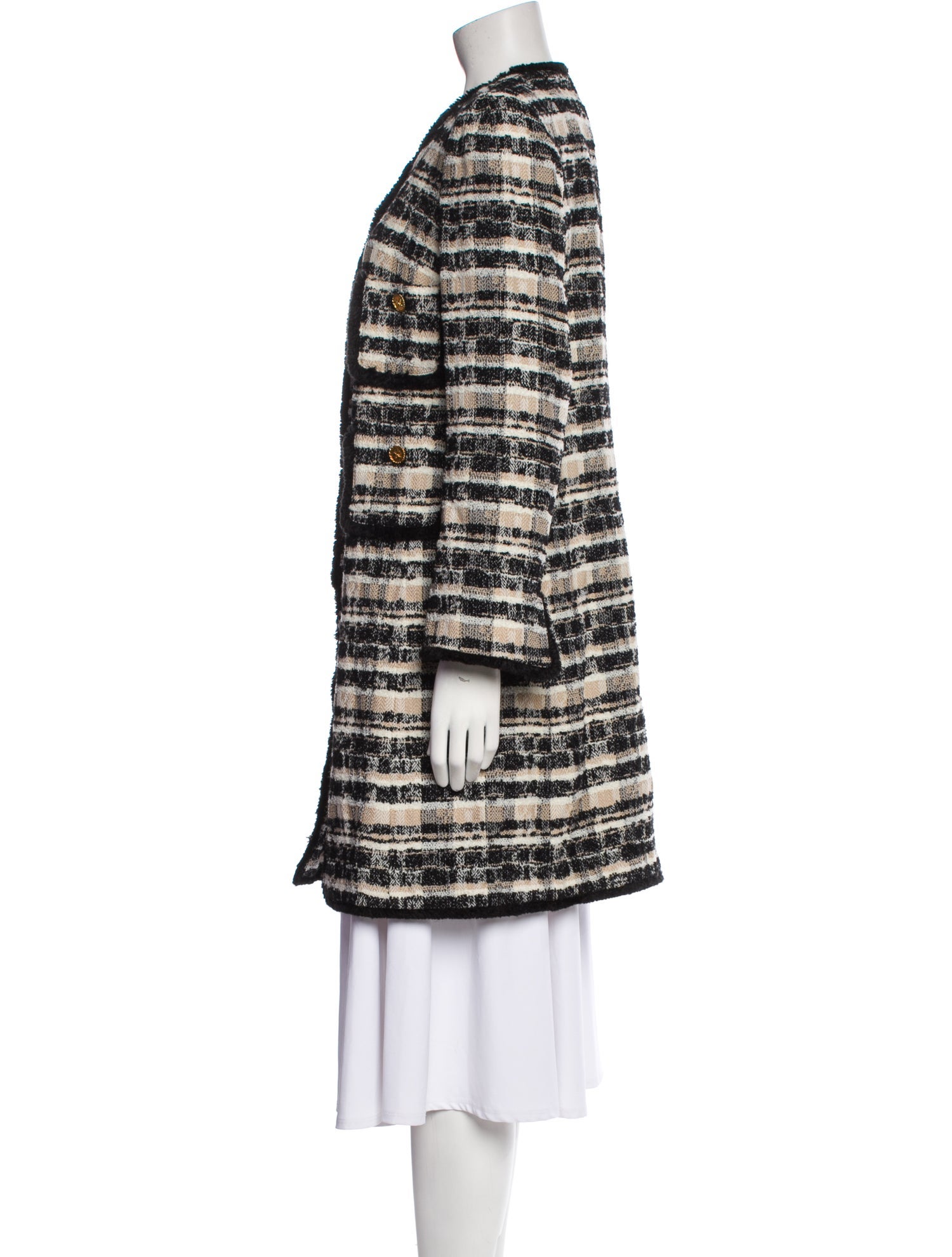 Edward Achour Wool Printed Evening Jacket w/ Tags