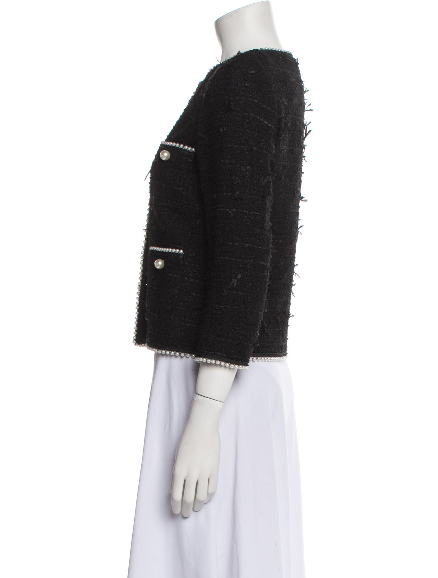 Edward Achour Tweed Pattern Evening Jacket