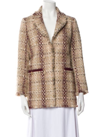 Edward Achour Mohair Patterned Blazer