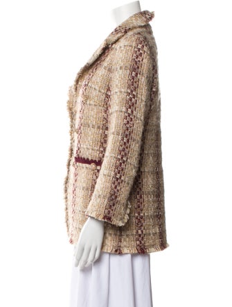 Edward Achour Mohair Patterned Blazer
