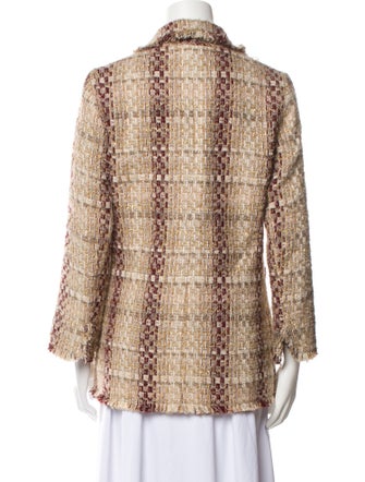 Edward Achour Mohair Patterned Blazer