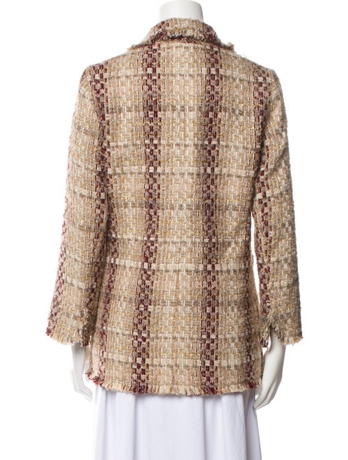 Edward Achour Mohair Patterned Blazer