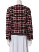 Edward Achour Wool Plaid Print Evening Jacket