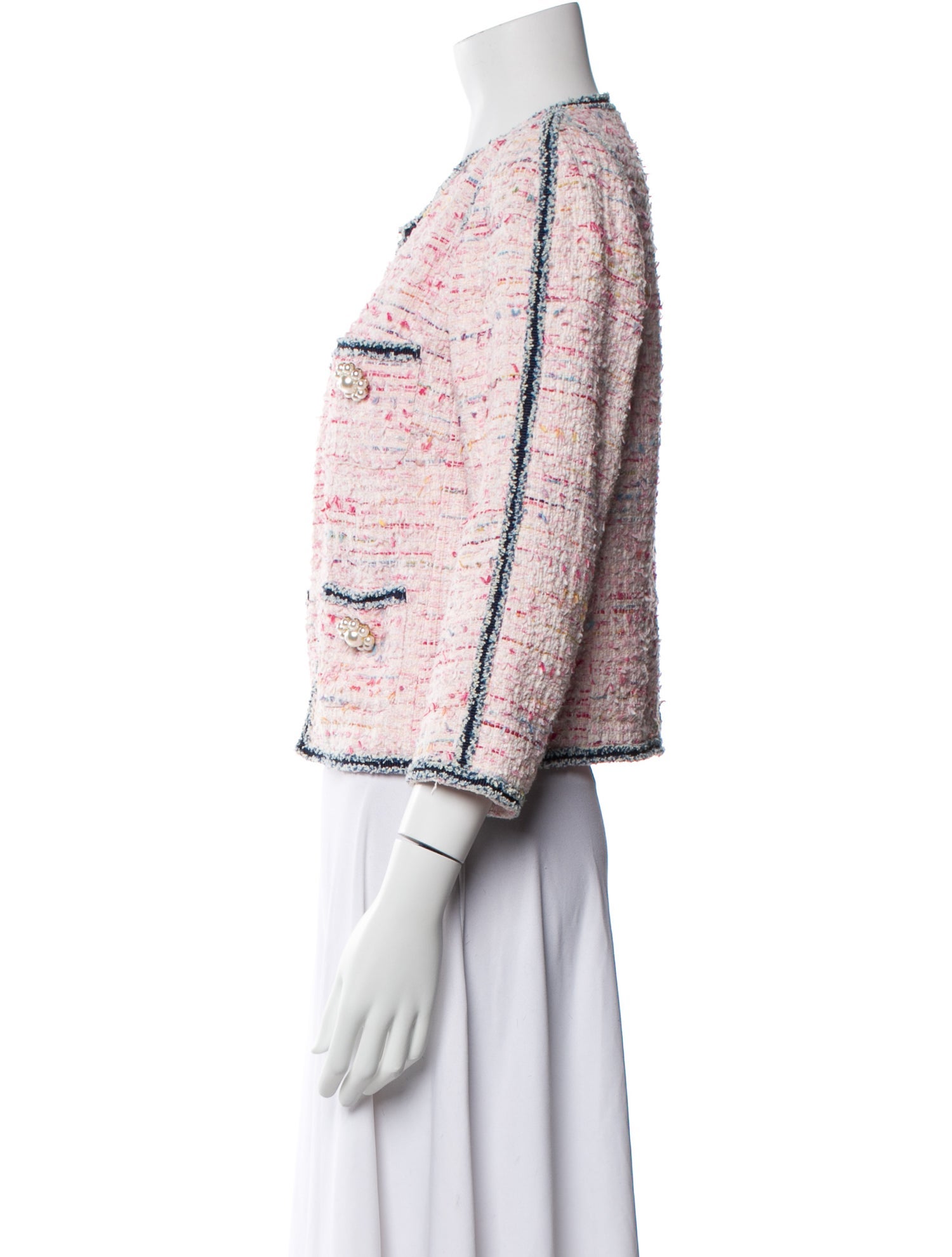 Edward Achour Tweed Pattern Evening Jacket