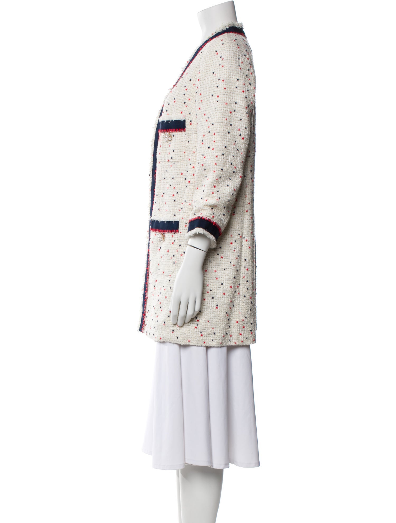 Edward Achour Tweed Pattern Evening Jacket